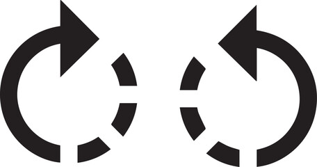  circular arrow icon. Recycle vector icon symbol sign. Vector illustration.