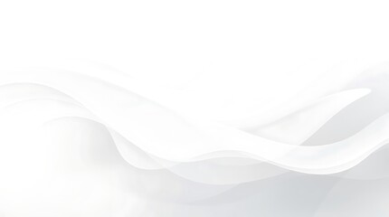 Obraz premium Smooth and Elegant White Abstract Background with Flowing Wave 
