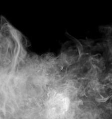 
Smoke separated on transparent black background. Special effects of explosion, fog, clouds, smoke.