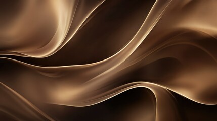 Fototapeta premium Luxurious mocha brown smoky waves creating an elegant, swirling abstract background for artistic designs.