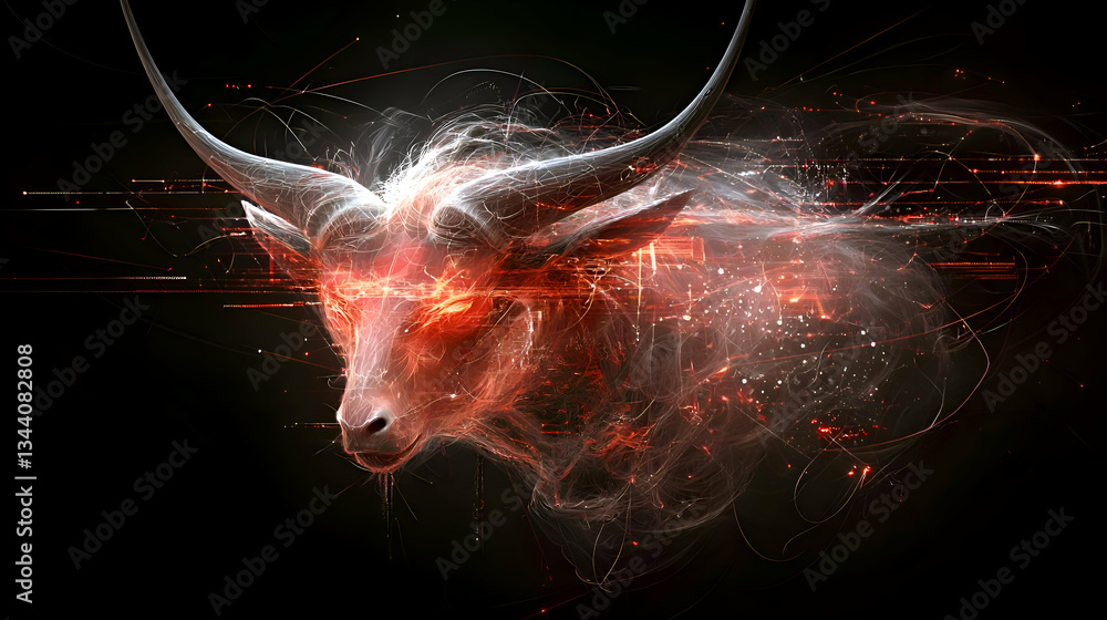 Poster dynamic fluid wave of colorful textures in abstract design with bright light effects