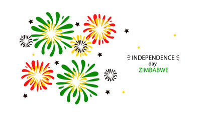 Zimbabwe Independence Day. emancipation Day. Zimbabwe national day festive banner. Hand draw vector flat illustration for banner, poster.