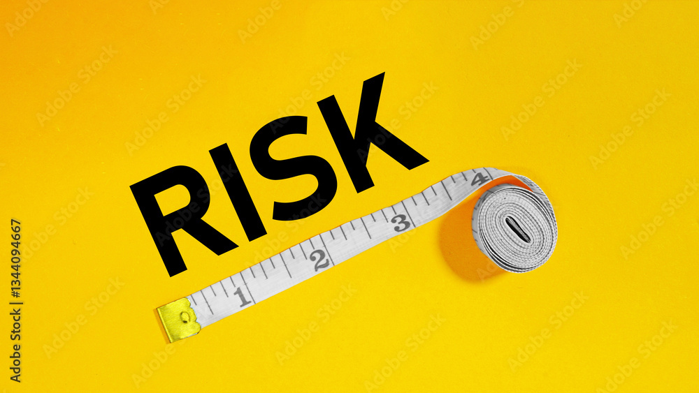 Poster risk factor is shown using the text. risk management