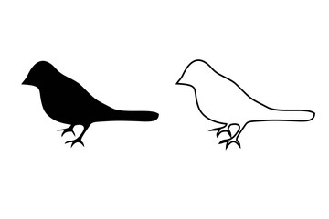 collection of birds silhouette vector illustration