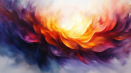 Pentecost Festival Celebration of Faith and Tradition in Watercolor Style Art
