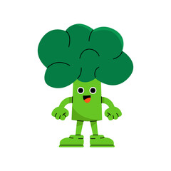 Broccoli character illustration