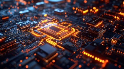 Obraz premium AI-Powered Supercomputer Processing Deep Learning AI-FF.
