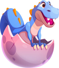 Dinosaur Hatching from Egg