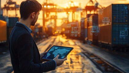 Futuristic Logistics and Transportation Management with Digital Tools and Holographic Interfaces