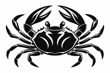 crab line art silhouette vector illustration