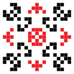 Fototapeta premium Traditional national ethnic embroidery pattern. vector image