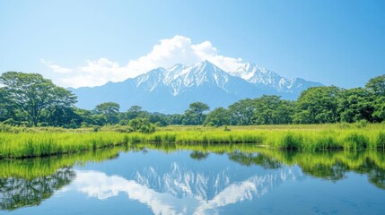Mountain Lake Reflection