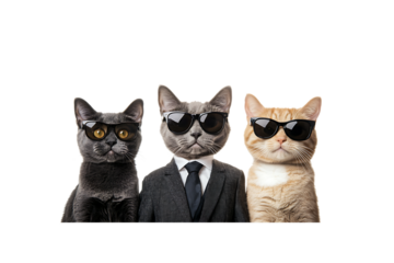 Chic Cats in Sunglasses,  Stylish and Trendy Feline Fashion