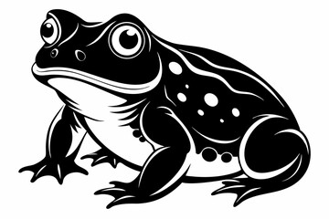toad line art silhouette vector illustration