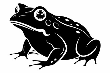 toad line art silhouette vector illustration