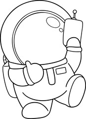 spaceman doodle space