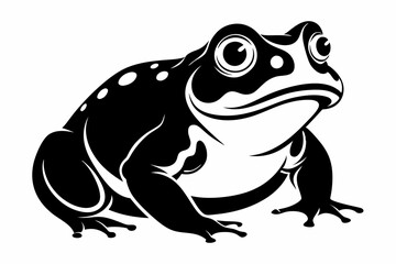 toad line art silhouette vector illustration