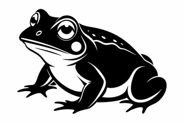 toad line art silhouette vector illustration