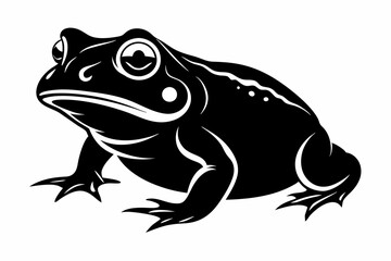 toad line art silhouette vector illustration
