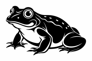toad line art silhouette vector illustration