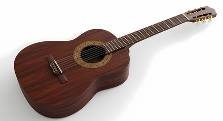 Fototapeta premium Dark Wood Classical Guitar