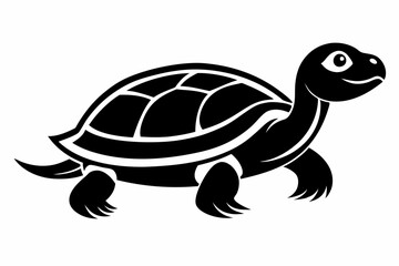 turtle line art silhouette vector illustration