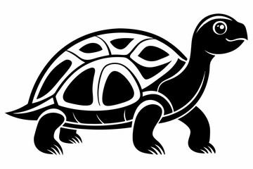 turtle line art silhouette vector illustration
