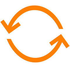 orange rotate arrow