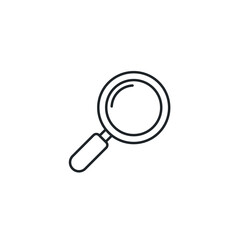 Magnifying Glass icon symbol vector illustration isolated on white background