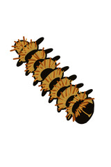 Vector illustration of a processionary caterpillar