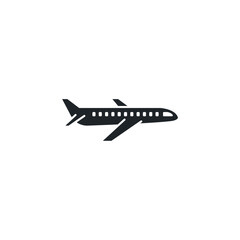 Airplane icon symbol vector illustration isolated on white background