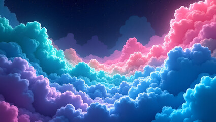 Vibrant Futuristic Psychedelic Abstract Art with Surreal Elements

