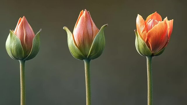 The Enchanting Blossom: A Trilogy of Tulip Buds