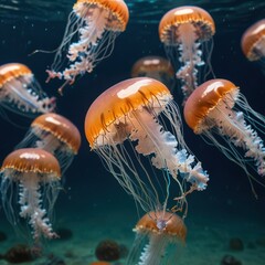 Naklejka premium jelly fish in the water