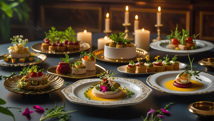 Title: Luxurious Fine Dining Inspired Table Setting

