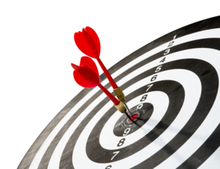 two arrows on target design element