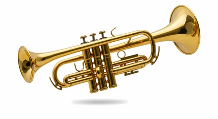 Obraz premium Golden Trumpet Melody