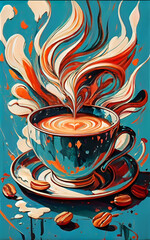 Invitation Card design ,greeting cards elegant wonderful  style. Colorful  background.