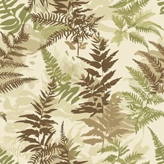  Prehistoric Botanical Pattern With