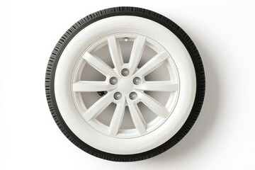Obraz premium A beautifully crafted digital artwork of a luxury car tire with intricate details, sharp textures, and a high-end finish.