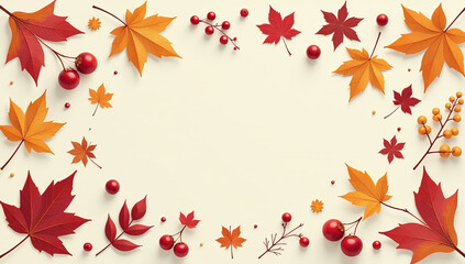 autumn leaves berries vector style illustrations fall trends