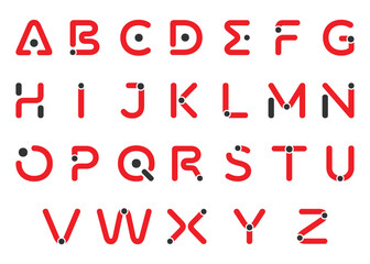 alphabet letter logo design bundle or vector letter logo set