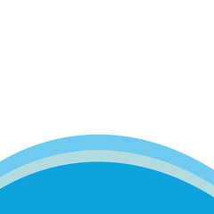 Blue Wave Footer Element