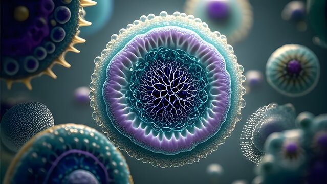 Under microscope life