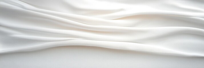 Obraz premium white fabric folds abstract texture soft light minimalism clean aesthetic