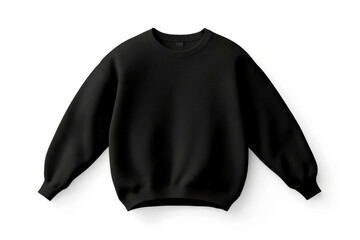 Mock up of a black sweater design for casual wear suitable for every season and occasion