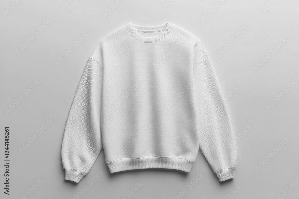Poster sweater mock up showcasing a clean, simple design suitable for various styles and occasions
