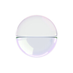 glass sphere isolated on Transparent Background