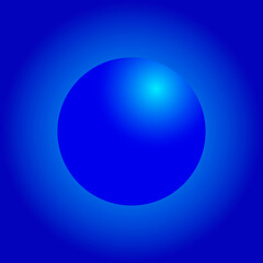Realistic color 3d sphere and ball. Illustration of a color sphere with backlight.