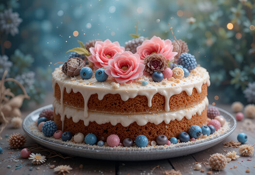 Cake with phalsa